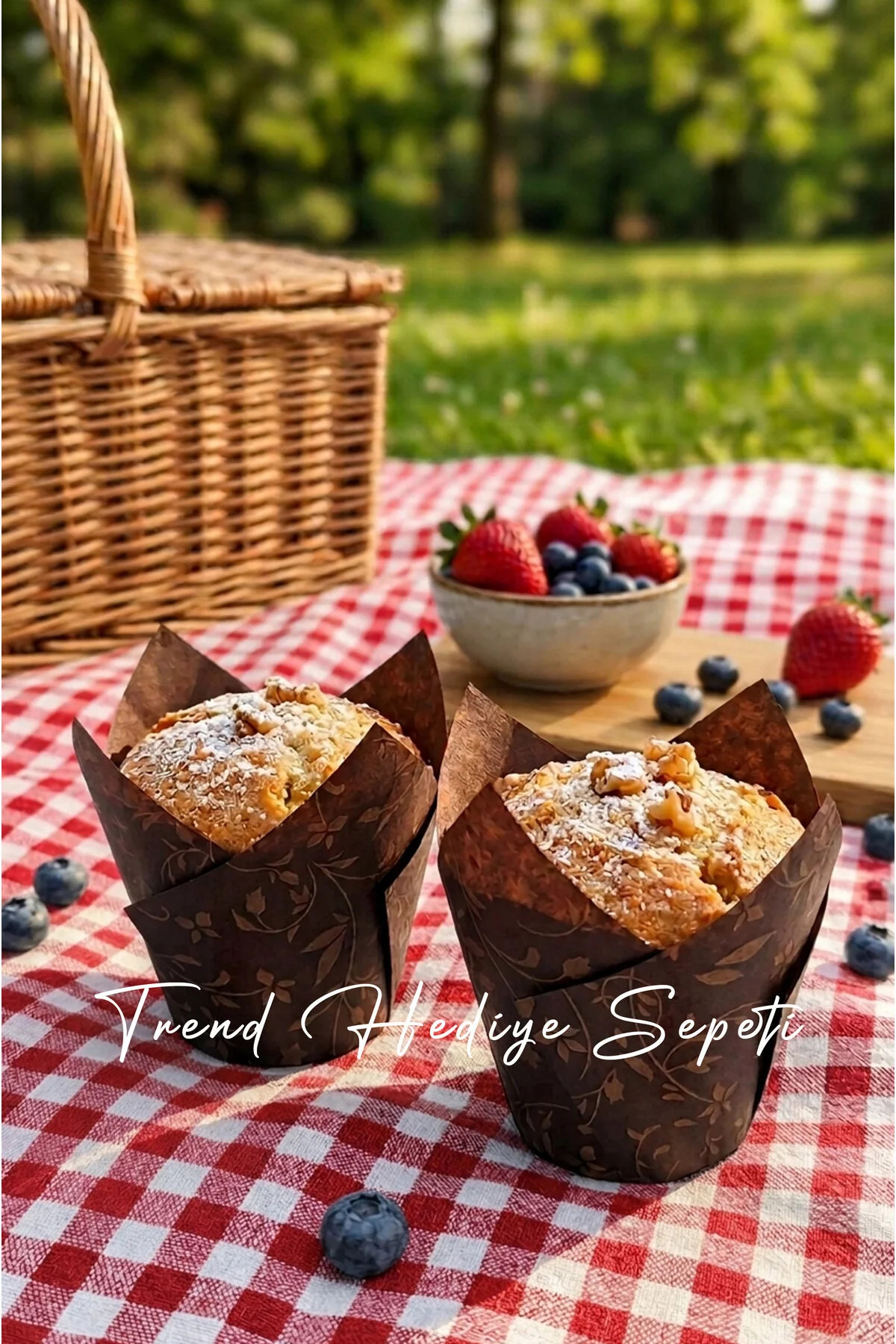 100'lü Altın Yaldız Llae Kapsül Kahverengi Muffin Kek Kalıbı , Tulip